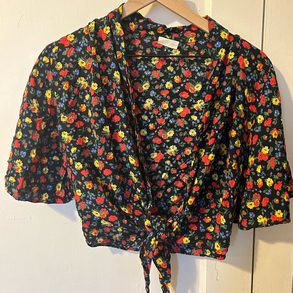 Vintage Cropped Blouse